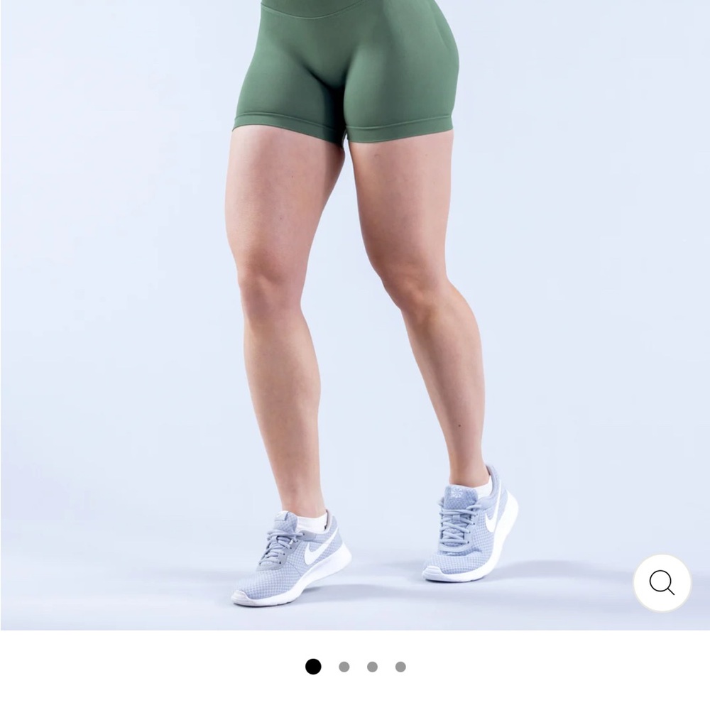 Dfyne Impact Pistachio Green Women's Athletic Shorts 4.5 “